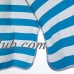 DestinationGear Italian 6' Umbrella Acrylic Stripes Jade Green and White Beach Pole   555145773